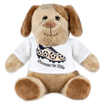 Soccer – Soccer is Life Design - MiniFeet® Dog Helge - white - Front