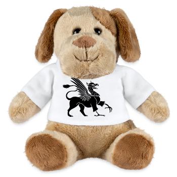 Schwarzer Greif - MiniFeet® Hund Helge - Weiß - Vorne