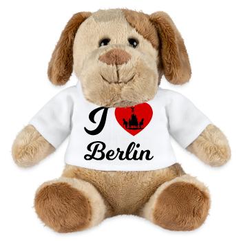 Silhouette du carrosse du cœur de Berlin - Chien en peluche Helge MiniFeet® - blanc - Devant