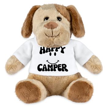 Campeur heureux - Chien en peluche Helge MiniFeet® - blanc - Devant