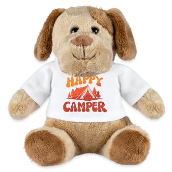 Fröhlicher Camper Lager-Print - MiniFeet® Hund Helge - Weiß - Vorne