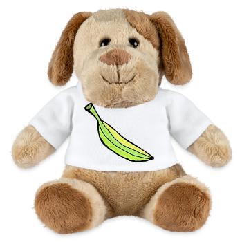 Banana Banana Fruit Fruit - MiniFeet® Dog Helge - white - Front