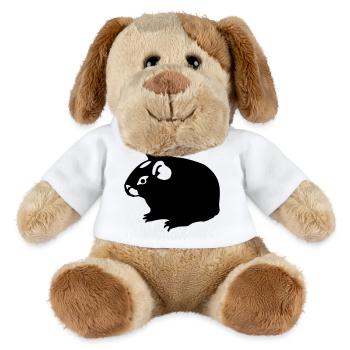 Meerschweinchen (2) einfarbig - MiniFeet® Hund Helge - Weiß - Vorne