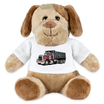 Camion à benne basculante, camion - Chien en peluche Helge MiniFeet® - blanc - Devant