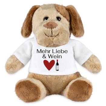 Mehr Liebe & Wein - MiniFeet® Hund Helge - Weiß - Vorne