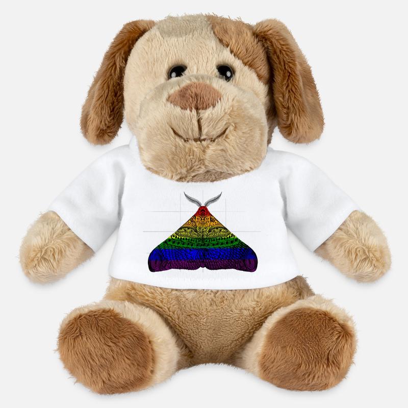 Pride Motte Motiv A - MiniFeet® Hund Helge - Weiß