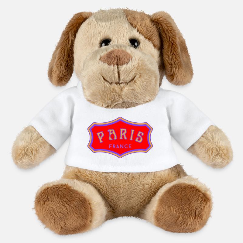 Paris - Chien en peluche Helge MiniFeet® - blanc
