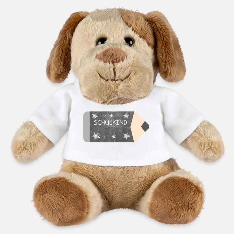 Buntstift Tafeldesign Kreide - Sterne - Schulkind - MiniFeet® Hund Helge - Weiß