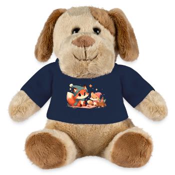fox autumn 11 - Chien en peluche Helge MiniFeet® - bleu marine - Devant