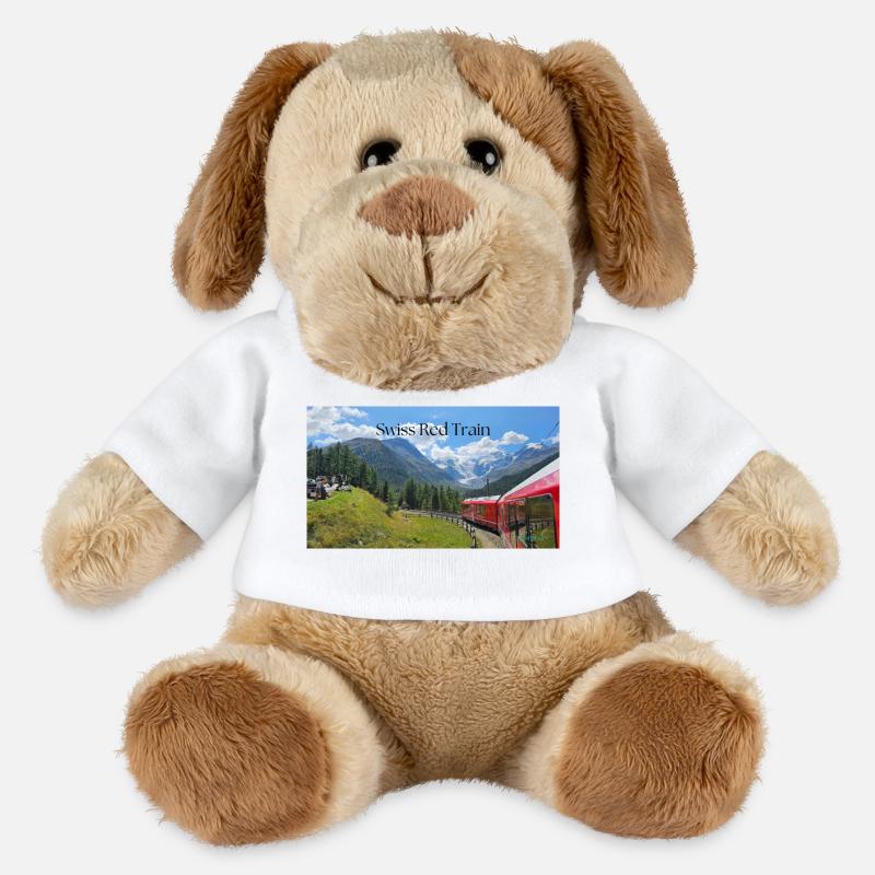 Schweizerischer Roter Zug - MiniFeet® Hund Helge - Weiß