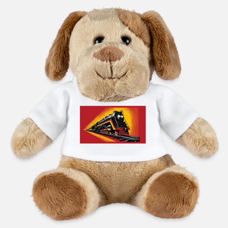 Train 1 2 - Chien en peluche Helge MiniFeet® - blanc