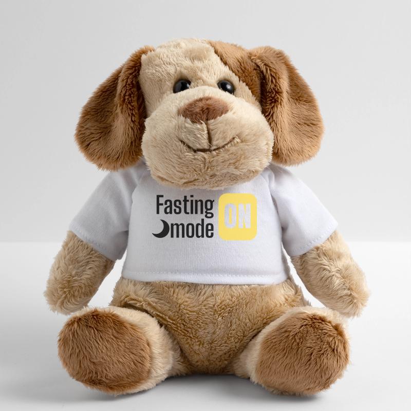 Mode de jeûne ON conception de texte Chien en peluche Helge MiniFeet®