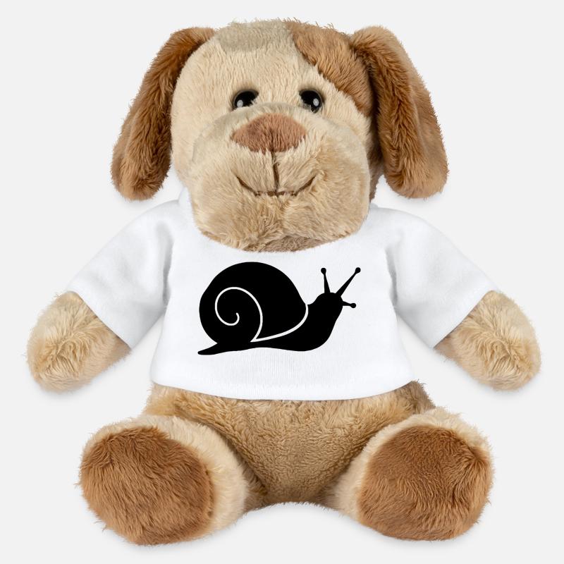 Simple Snail Silhouette - MiniFeet® Dog Helge - white