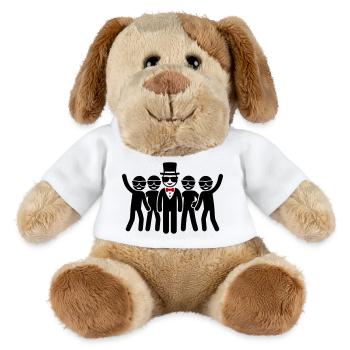 Équipe Groom - Chien en peluche Helge MiniFeet® - blanc - Devant