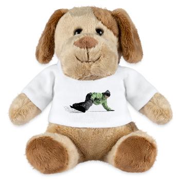 Freerider Snowboarder - MiniFeet® Hund Helge - Weiß - Vorne