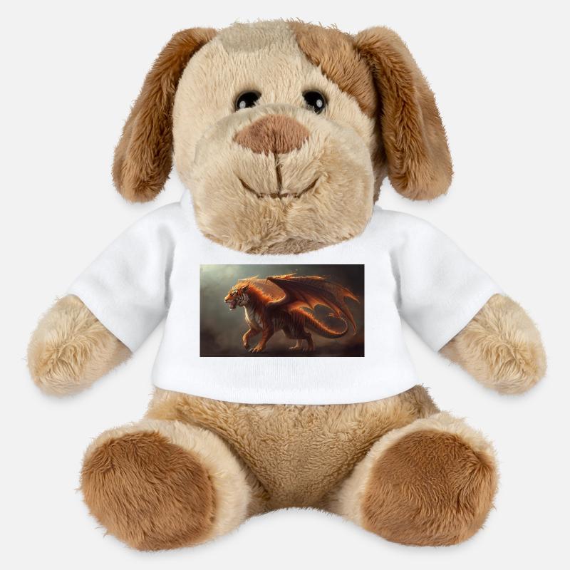 Drachentiger 1 - MiniFeet® Hund Helge - Weiß