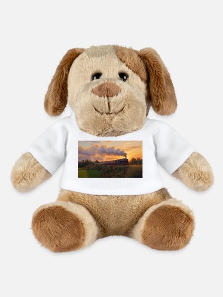 Sunset Steam Train - MiniFeet® Dog Helge - white