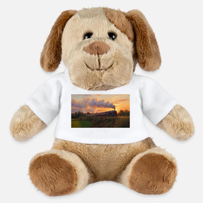 Sunset Steam Train - MiniFeet® Dog Helge - white