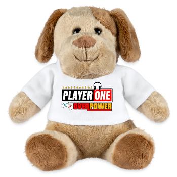 Puissance supérieure du Joueur Un | Style des joueurs et streamers - Chien en peluche Helge MiniFeet® - blanc - Devant