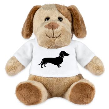 Silhouette du teckel - Chien en peluche Helge MiniFeet® - blanc - Devant