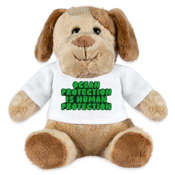 Ocean protection is human protection - MiniFeet® Dog Helge - white - Front