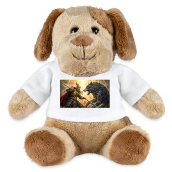 Odin stellt sich Fenrir in der letzten Schlacht ragnarök nordische s - MiniFeet® Hund Helge - Weiß - Vorne