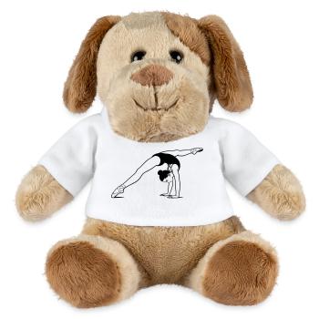 gymnastique - Chien en peluche Helge MiniFeet® - blanc - Devant