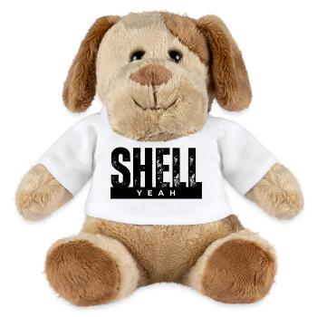 Yeah Bold Lettering on Black - MiniFeet® Dog Helge - white - Front