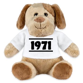 1971 Birthday 1971 - MiniFeet® Dog Helge - white - Front