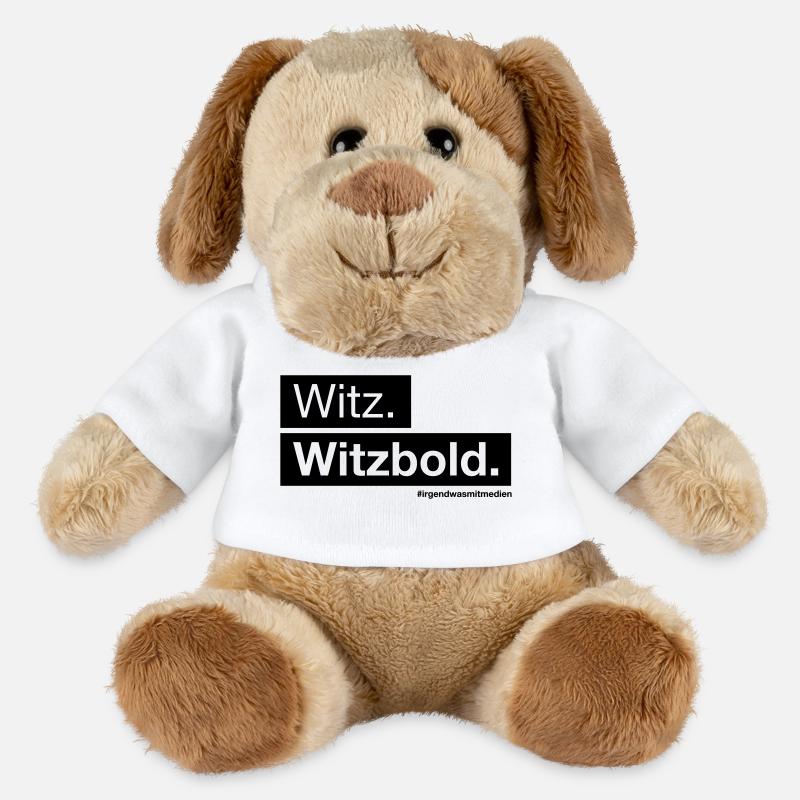 Witz. Witzbold. - MiniFeet® Hund Helge - Weiß