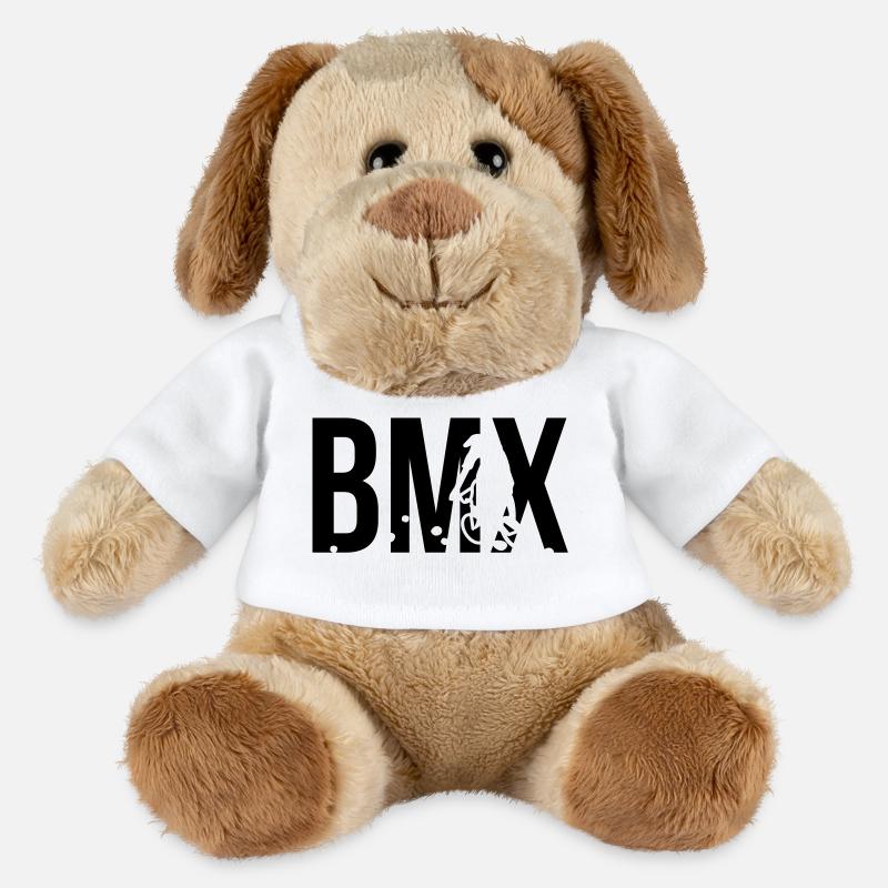 bmx - Chien en peluche Helge MiniFeet® - blanc
