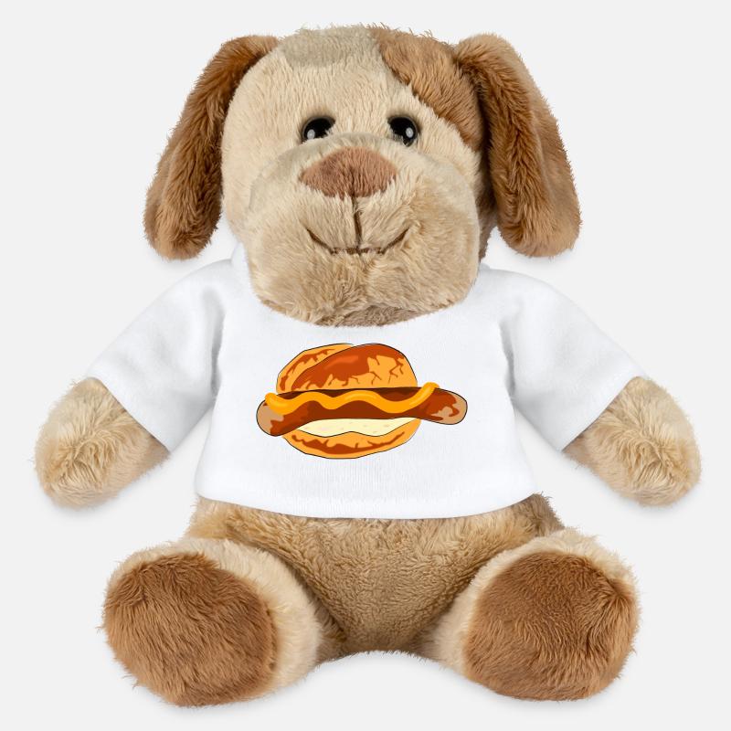 bratwurst speise essen koch - MiniFeet® Hund Helge - Weiß