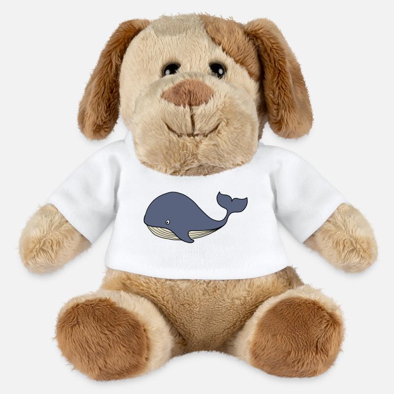 Wal Blauwal Kinder - MiniFeet® Hund Helge - Weiß