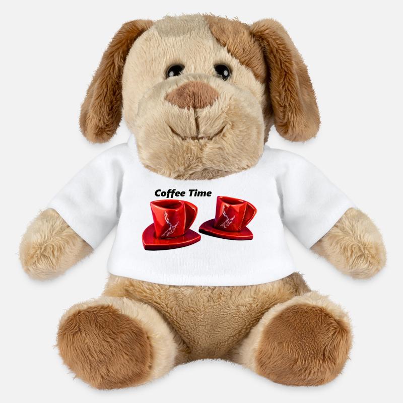 Coffee time - MiniFeet® Dog Helge - white