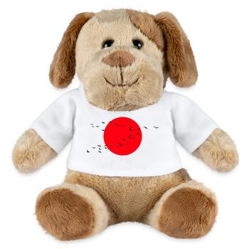 Grues d’oies sauvages Printemps - Chien en peluche Helge MiniFeet® - blanc - Devant