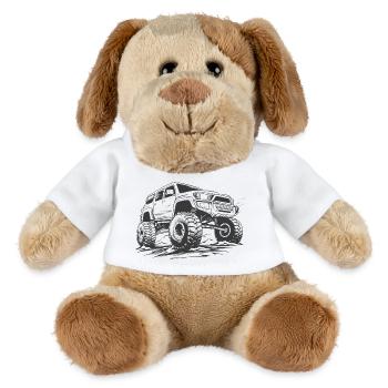 Allrad Geländewagen 4x4 AWD SUV Offroad Truck KFZ - MiniFeet® Hund Helge - Weiß - Vorne