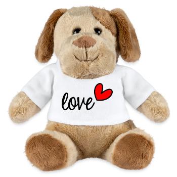 ICH HABE GERADE GEHEIRATET. Junggesellinnenabschied. VALENTINSTAG. PAAR - MiniFeet® Hund Helge - Weiß - Vorne