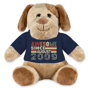 August 2009 Vintage Birthday Gift 15 Years - MiniFeet® Dog Helge - french navy - Front