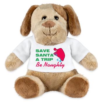 Sauvez le Père Noël Un voyage - Chien en peluche Helge MiniFeet® - blanc - Devant