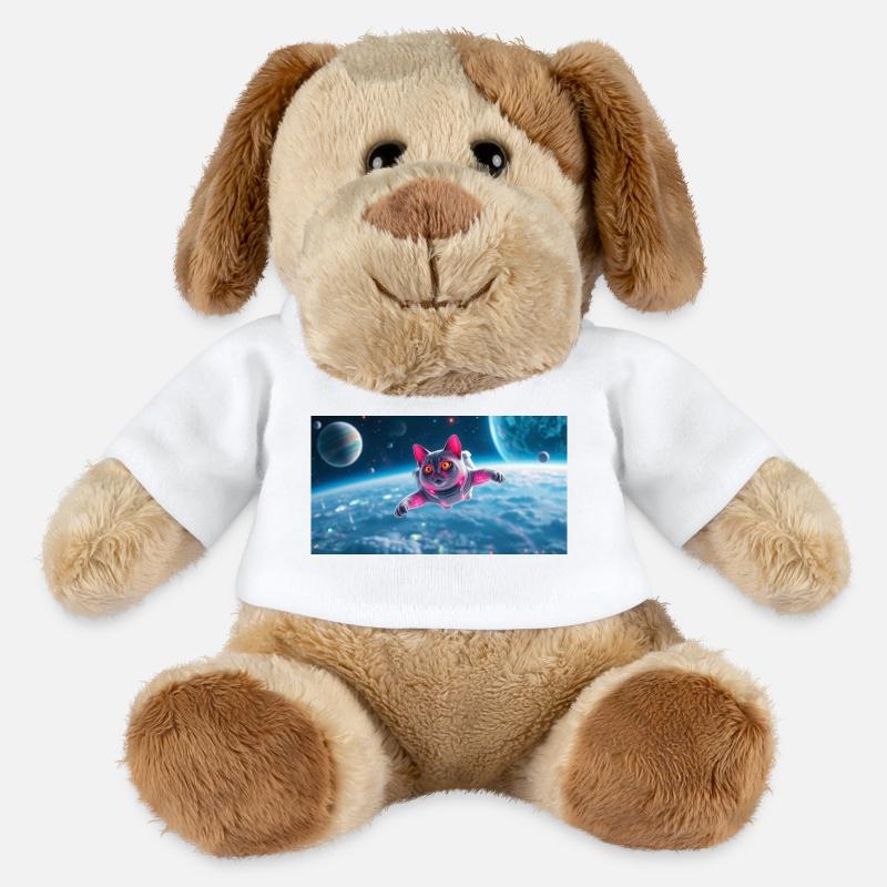 Chat astronaute - Chien en peluche Helge MiniFeet® - blanc