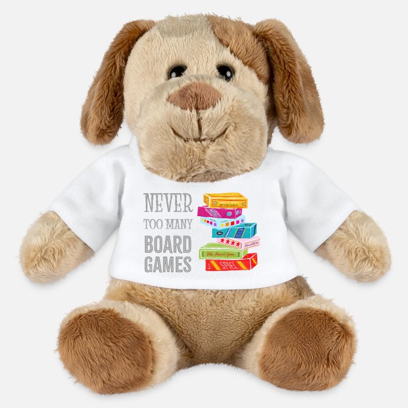 Never too many boardgames - MiniFeet® Dog Helge - white