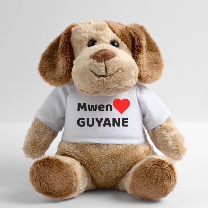 Mwen enmé Guyane - J'aime la Guyane Chien en peluche Helge MiniFeet®