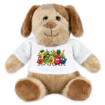 Crazy fruits - MiniFeet® Dog Helge - white - Front