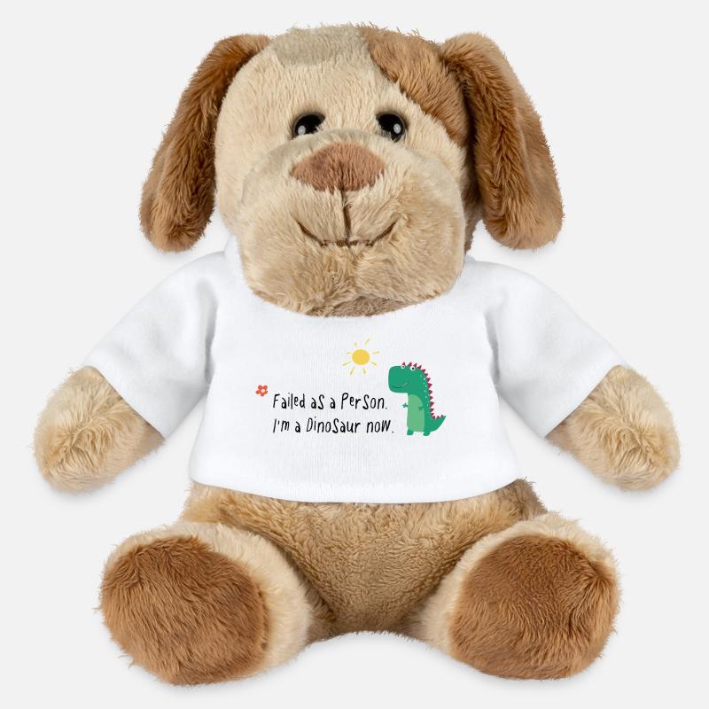 Failed as a Person – I’m a Dinosaur Now - MiniFeet® Hund Helge - Weiß