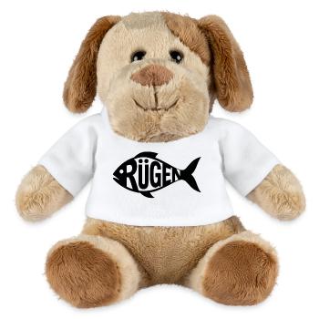 Rügen Fish Silhouette - MiniFeet® Dog Helge - white - Front