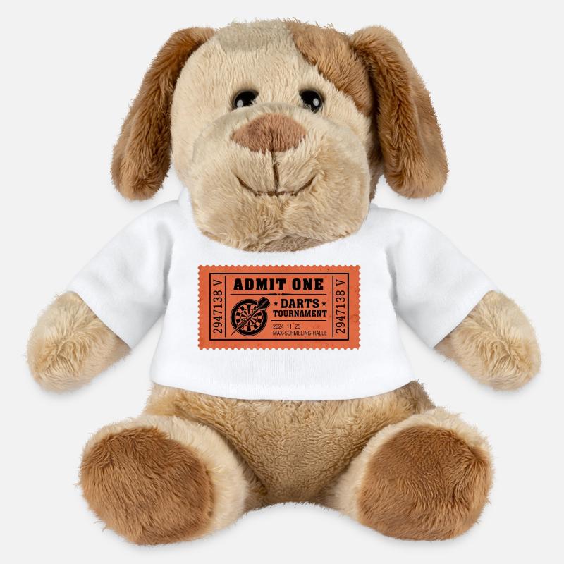 Darts Turnier Ticket 2024 - MiniFeet® Hund Helge - Weiß