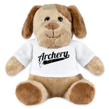 Retro Vet - Chien en peluche Helge MiniFeet® - blanc - Devant