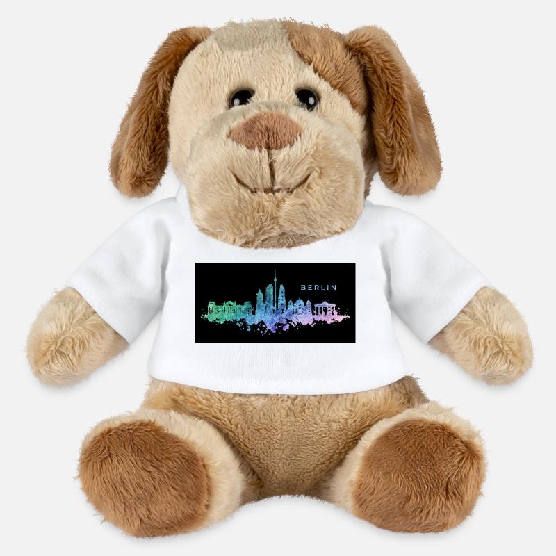 Berlin Skyline - MiniFeet® Hund Helge - Weiß