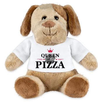 Reine de la pizza - Chien en peluche Helge MiniFeet® - blanc - Devant