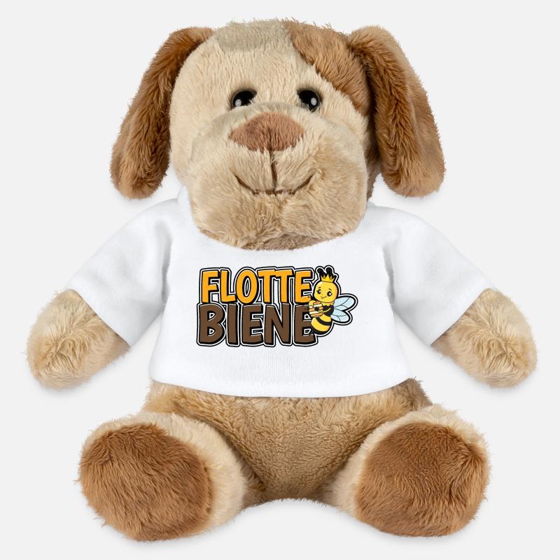 Flotte Biene - MiniFeet® Hund Helge - Weiß